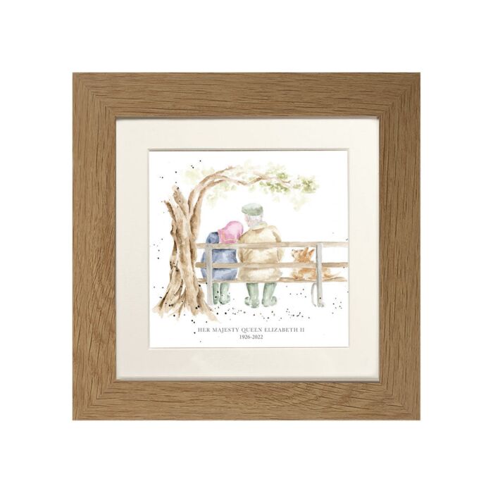 Wrendale Designs - 'Her Majesty the Queen' Commemorative Print - Oak